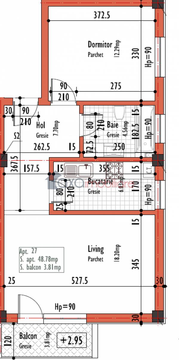 Apartament 2 camere de vanzare in Cluj-napoca, cartier Dambul Rotund