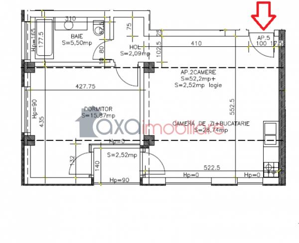 Apartament 2 camere de vanzare in Cluj-napoca, cartier Calea Turzii