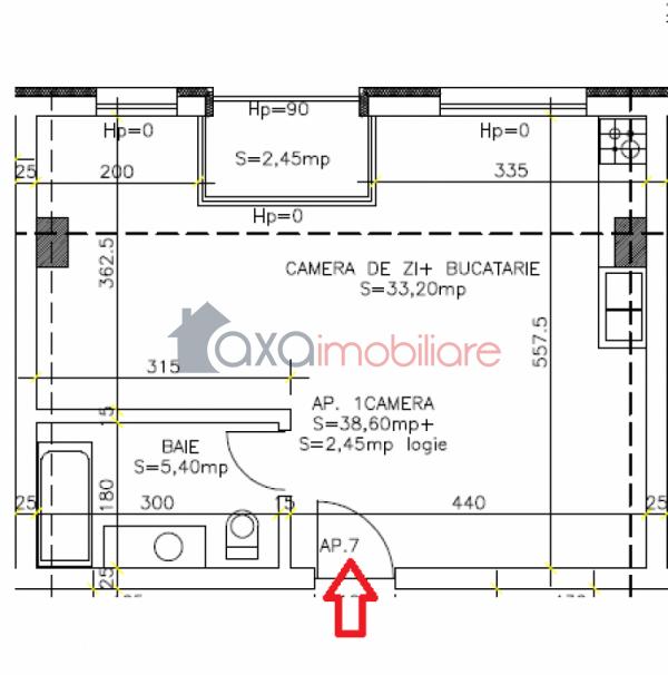 Apartament 1 camere de vanzare in Cluj-napoca, cartier Calea Turzii