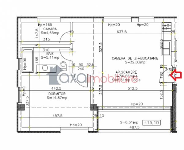 Apartament 2 camere de vanzare in Cluj-napoca, cartier Calea Turzii