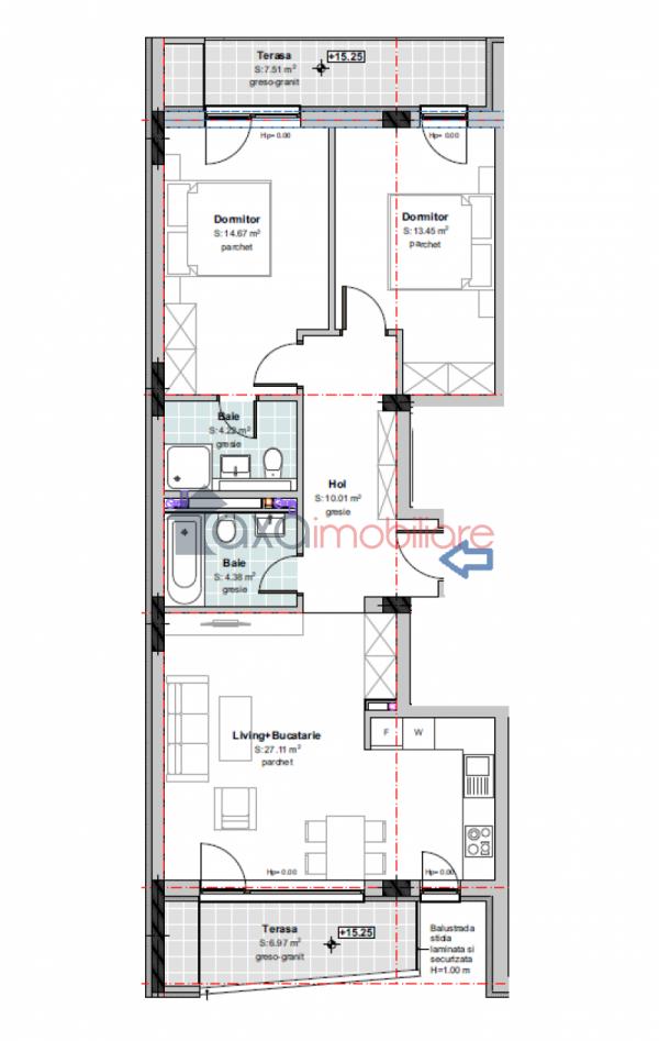 Apartament 3 camere de vanzare in Cluj-napoca, cartier Gheorgheni