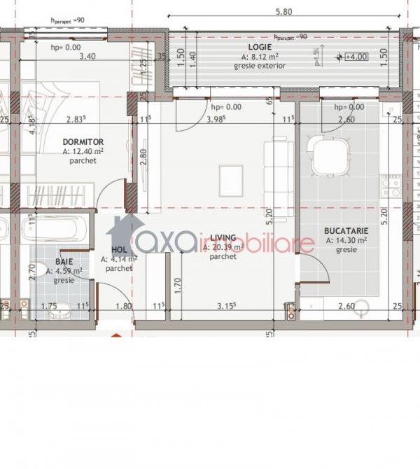 Apartament 2 camere de vanzare in Cluj-napoca, cartier Centru